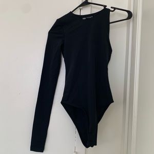 Zara Black Asymmetric Top